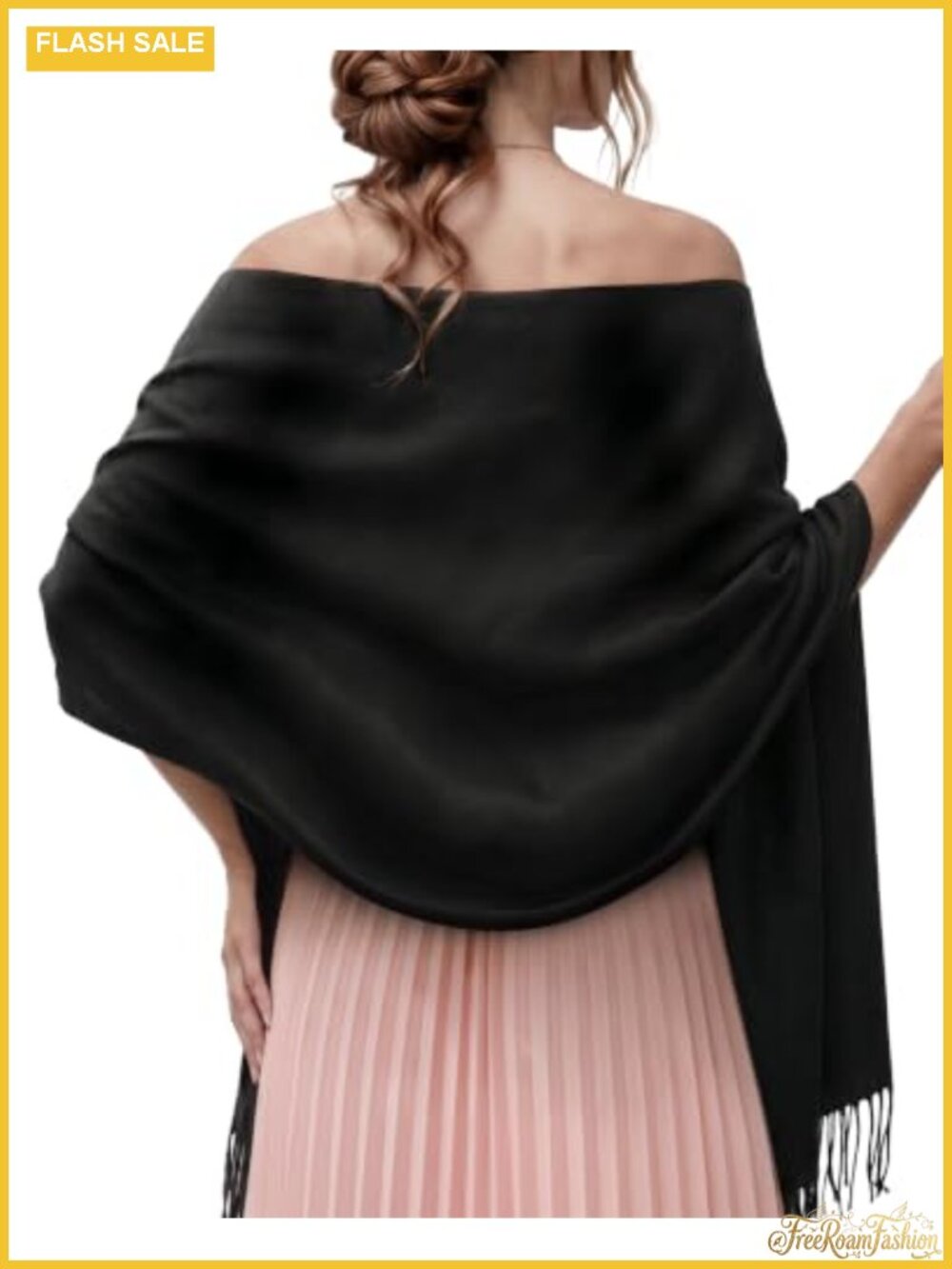 Pashmina Shawl Wrap Wedding Bridal Evening Scarf Polyester Viscose